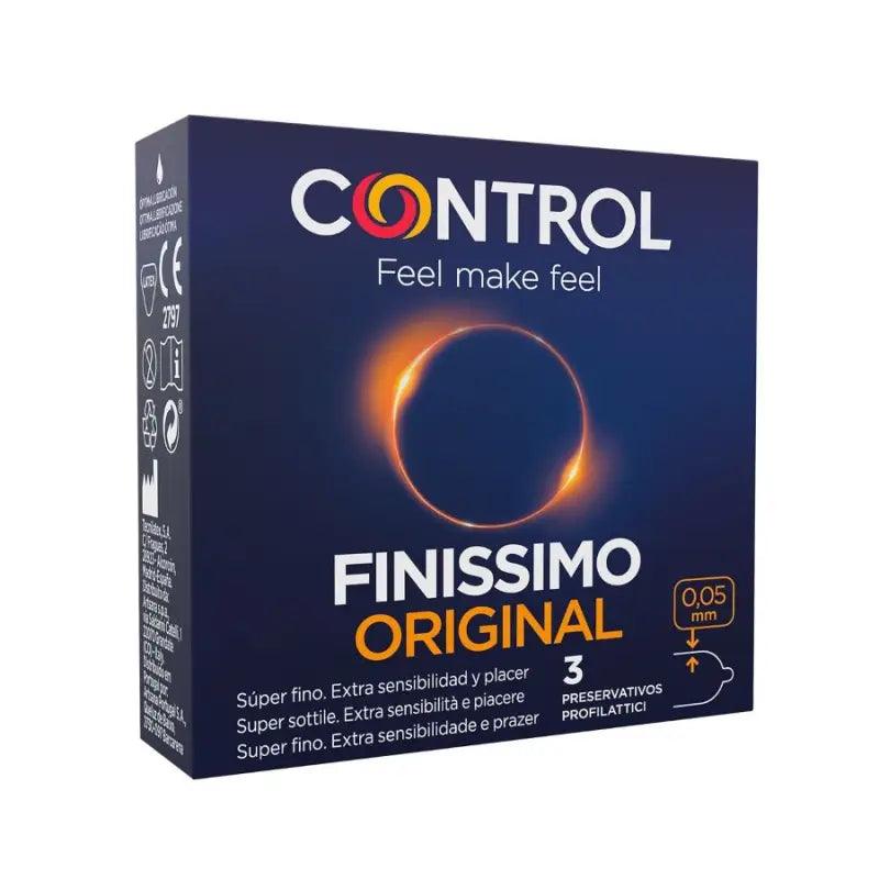 CONTROL - FINISSIMO PRESERVATIVOS 3 UNIDADES - Optelum