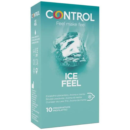 CONTROL - ICE FEEL PRESERVATIVOS EFECTO FRIO 10 UNIDADES - Optelum