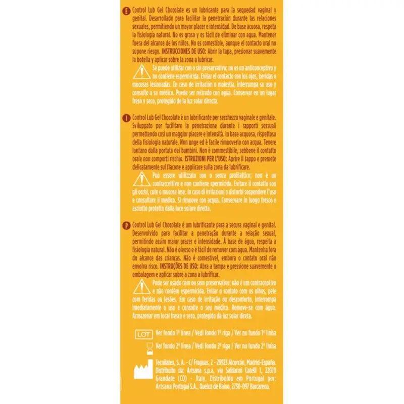 CONTROL - LUB GEL LUBRICANTE CHOCOLATE 75 ML - Optelum