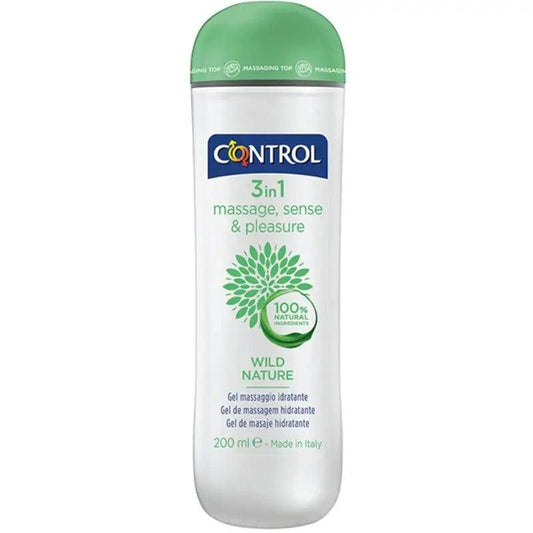 CONTROL - WILD NATURE GEL MASAJE 3 EN 1 200 ML - Optelum