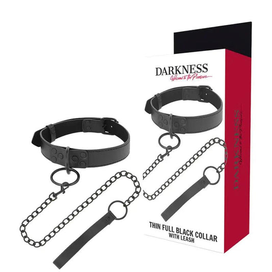 DARKNESS - COLLAR CON CADENA NEGRO - Optelum