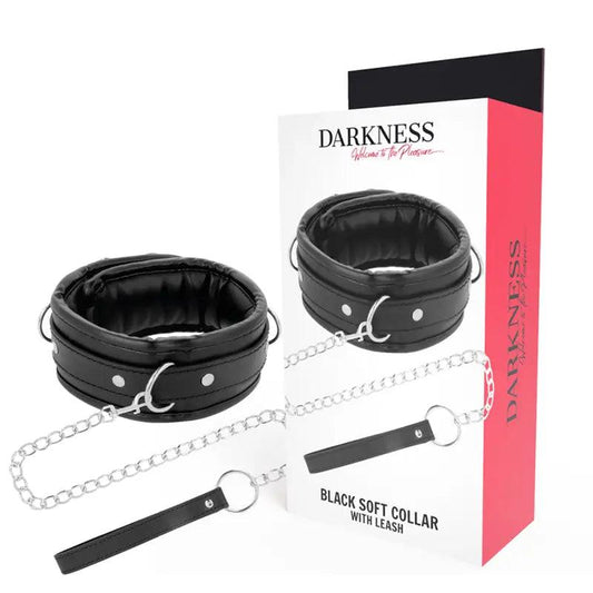 DARKNESS - COLLAR CON CADENA SOFT LEATHER - Optelum