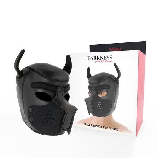 DARKNESS - MÁSCARA PERRO DE NEOPRENO CON HOCICO EXTRAÍBLE M - Optelum