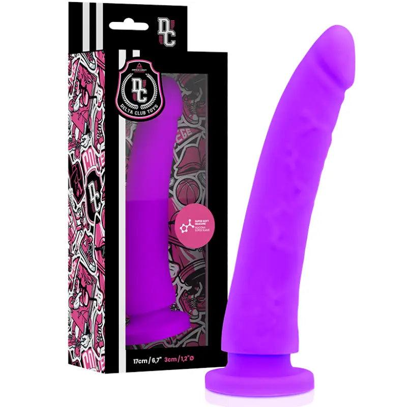 DELTA CLUB - TOYS DILDO LILA SILICONA MEDICA 17 CM -O- 3 CM - Optelum