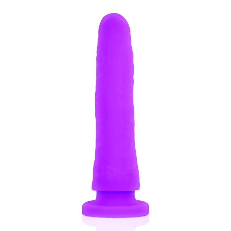 DELTA CLUB - TOYS DILDO LILA SILICONA MEDICA 20 CM -O- 4 CM - Optelum