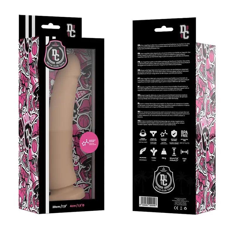 DELTA CLUB - TOYS DILDO NATURAL SILICONA MEDICA 20 CM -O- 4 CM - Optelum