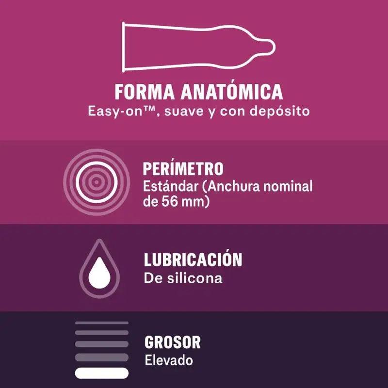 DUREX - PRESERVATIVOS SIN LATEX 12 UNIDADES - Optelum