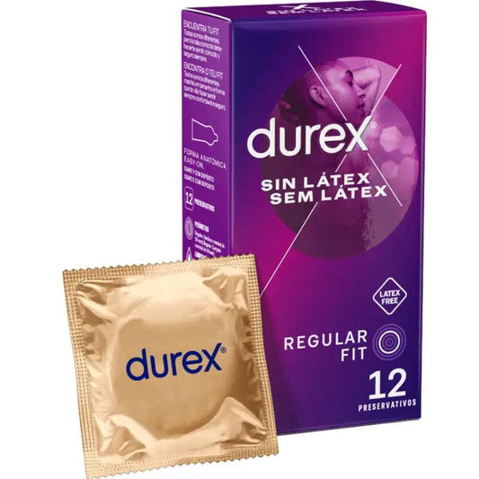 DUREX - PRESERVATIVOS SIN LATEX 12 UNIDADES - Optelum