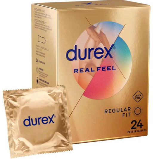 DUREX - REAL FEEL 24 UNIDADES - Optelum