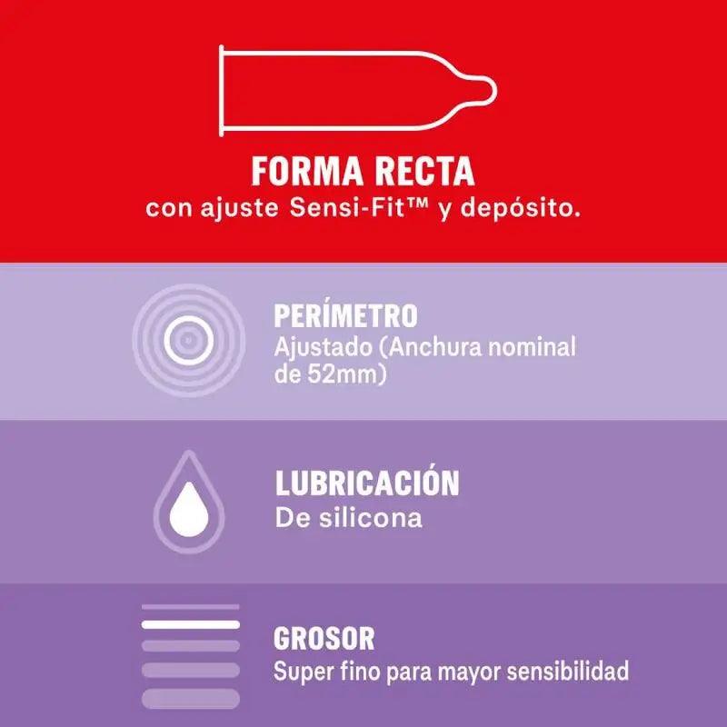 DUREX - SENSITIVO CONTACTO TOTAL 12 UNIDADES - Optelum