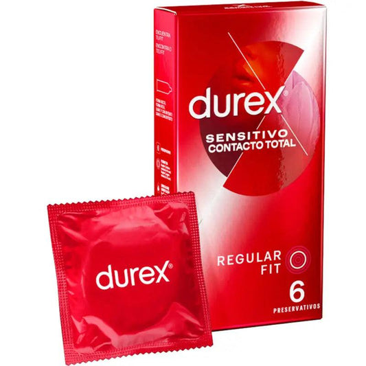 DUREX - SENSITIVO CONTACTO TOTAL 6 UNIDADES - Optelum