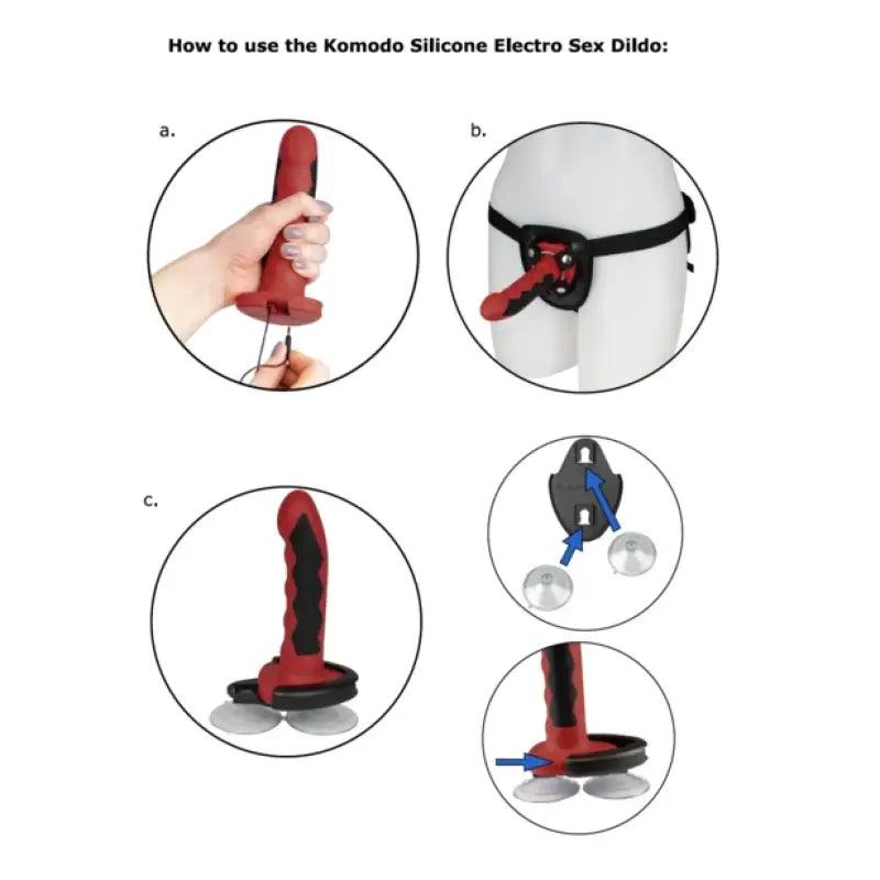 ELECTRASTIM - FUSION KOMODO DILDO SILICONA - Optelum