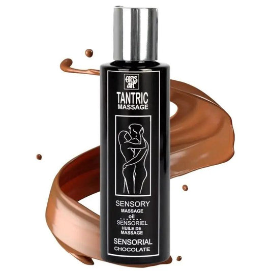 EROS-ART - ACEITE MASAJE TANTRICO NATURAL Y AFRODISÍACO CHOCOLATE 100 ML - Optelum