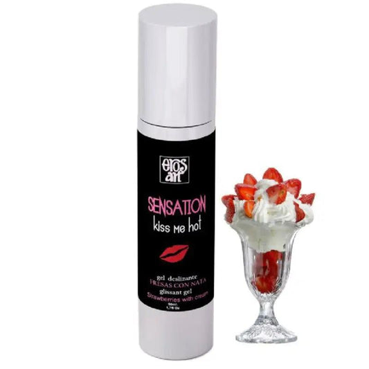 EROS-ART - SENSATTION LUBRICANTE NATURAL FRESAS CON NATA 50 ML - Optelum