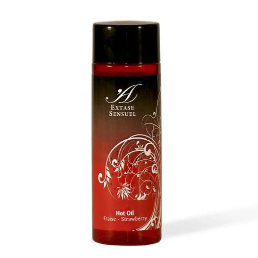 EXTASE SENSUAL - ACEITE ESTIMULANTE CALOR FRESA 100 ML - Optelum
