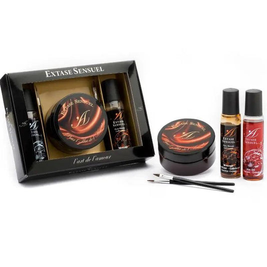 EXTASE SENSUAL - KIT COFRE CHOCOLATE AFRODISIACO - Optelum