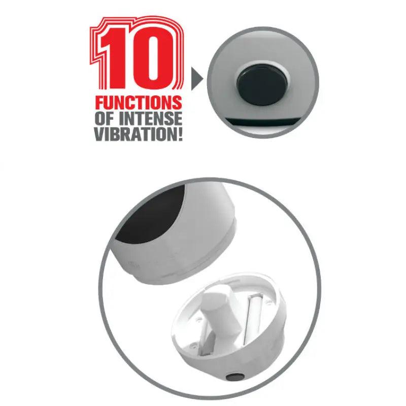 EXTREME TOYZ - PIPEDREAM MEGA GRIP VAGINA MASTURBADOR VIBRADOR - Optelum