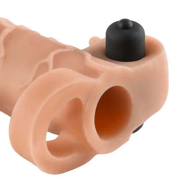 FANTASY X- TENSIONS - EXTENSION PARA EL PENE CON VIBRADOR REAL FEEL 1 - Optelum