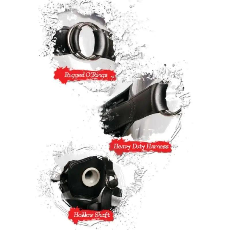 FETISH FANTASY EXTREME - ARNES CON DILDO NEGRO 30.5 CM HUECO - Optelum