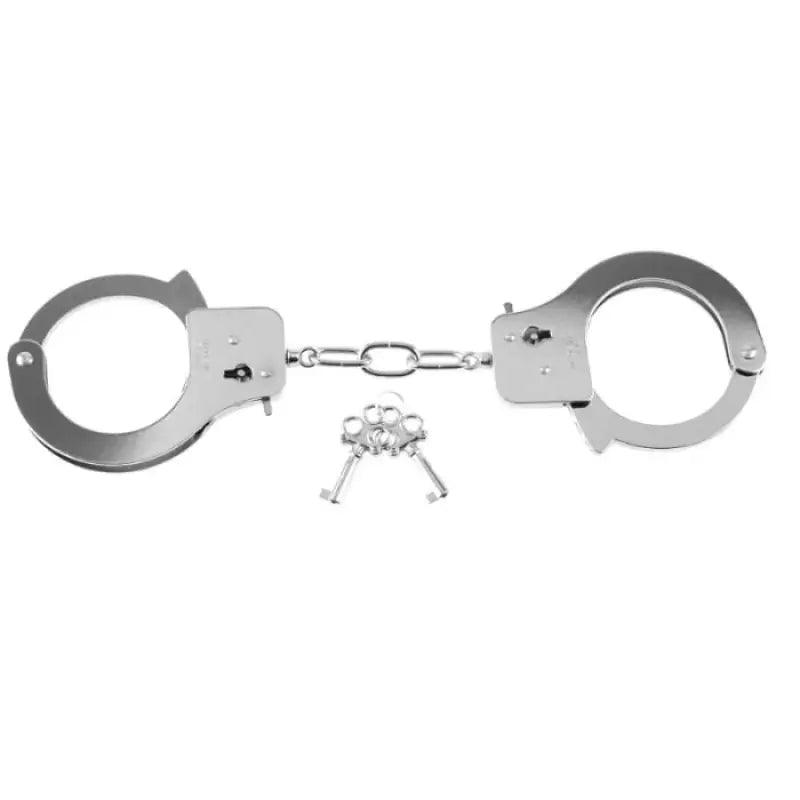 FETISH FANTASY SERIES - SERIES DESIGNER METAL HANDCUFFS - Optelum