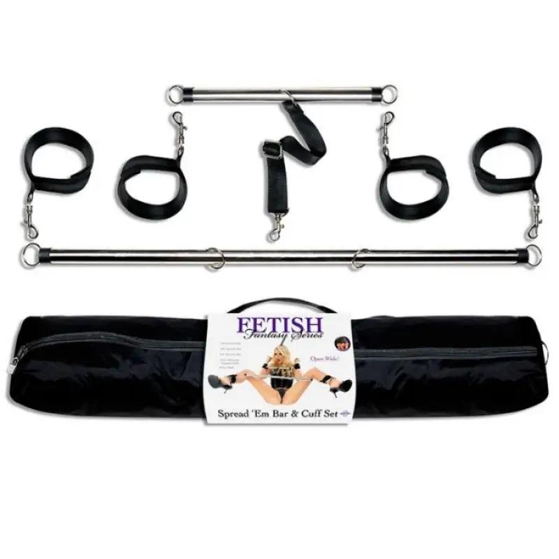 FETISH FANTASY SERIES - SET RESTRICCION BARRAS Y ESPOSAS FETISH - Optelum