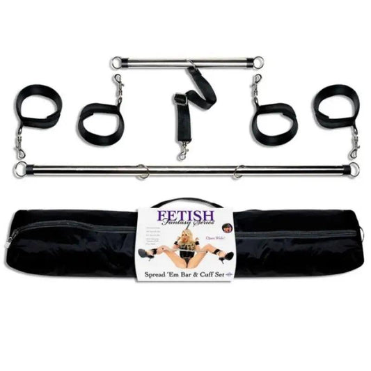 FETISH FANTASY SERIES - SET RESTRICCION BARRAS Y ESPOSAS FETISH - Optelum