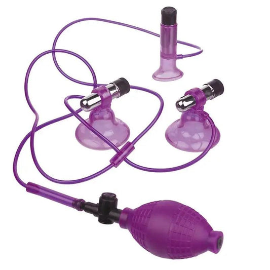 FETISH FANTASY SERIES - TRIPLE SUCCIONADOR VIBRADOR - Optelum