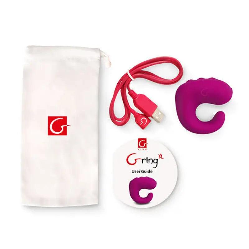 G-VIBE - FUN TOYS GRING ANILLO VIBRADOR XL SWEET RASPBERRY - Optelum