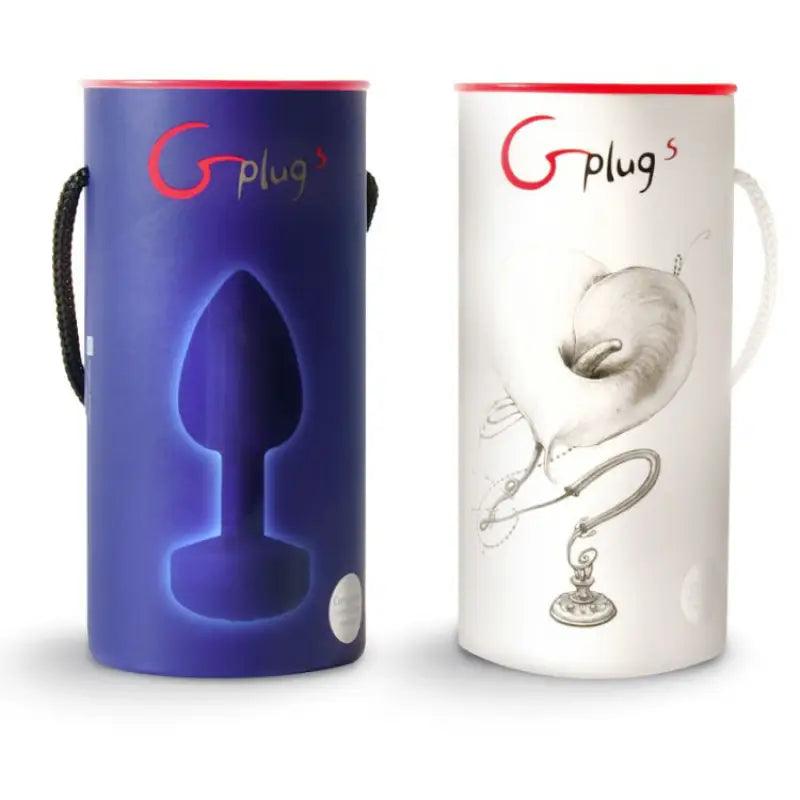 G-VIBE - FUNTOYS GPLUG ANAL VIBRADOR RECARGABLE GRANDE AZUL CIELO 3.9CM - Optelum