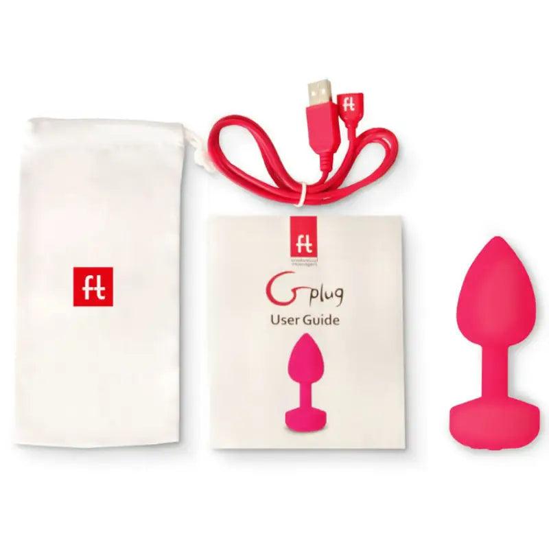 G-VIBE - FUNTOYS GPLUG ANAL VIBRADOR RECARGABLE PEQUEÑO ROSA NEON 3CM - Optelum