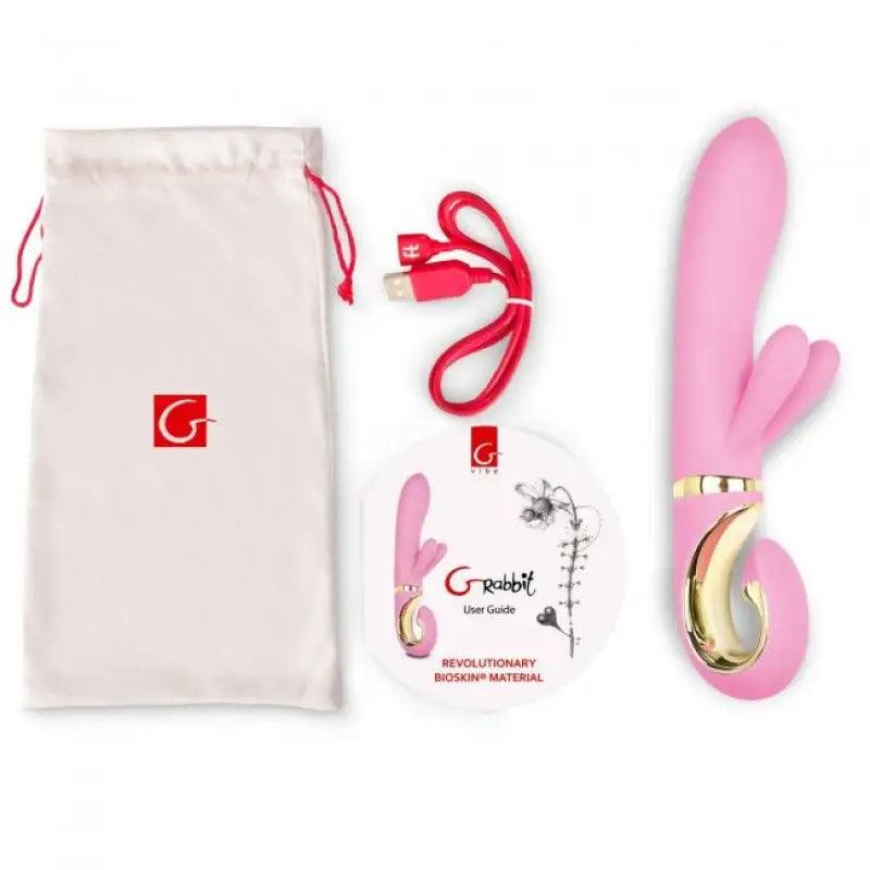 G-VIBE - G-RABBIT VIBRADOR CONEJITO RAMPANTE ROSA - Optelum