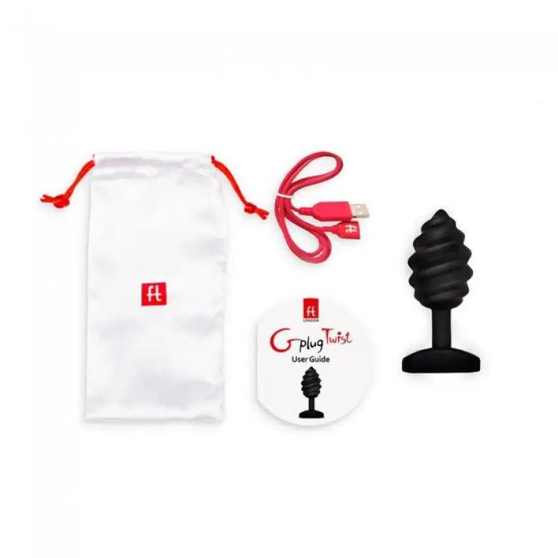 G-VIBE - GPLUG TWIST CON VIBRACIÓN NEGRO - Optelum