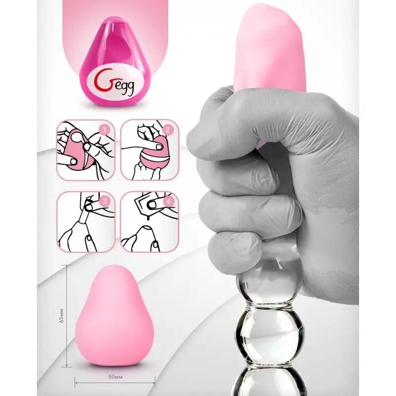 G-VIBE - HUEVO MASTURBADOR TEXTURADO REUTILIZABLE ROSA - Optelum
