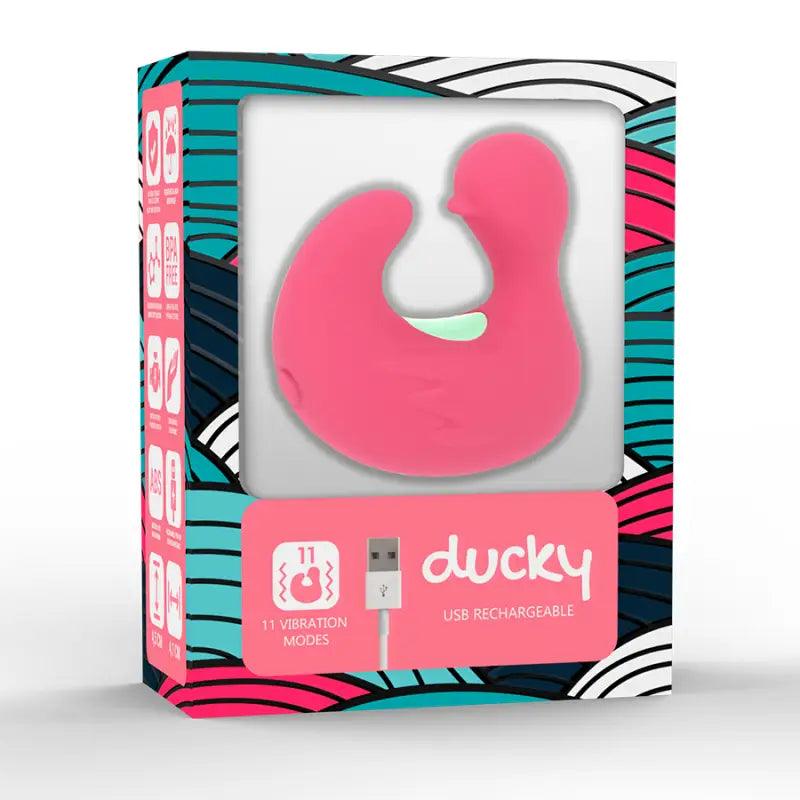HAPPY LOKY - DEDAL PATO ESTIMULADOR DE SILICONA RECARGABLE DUCKYMANIA - Optelum