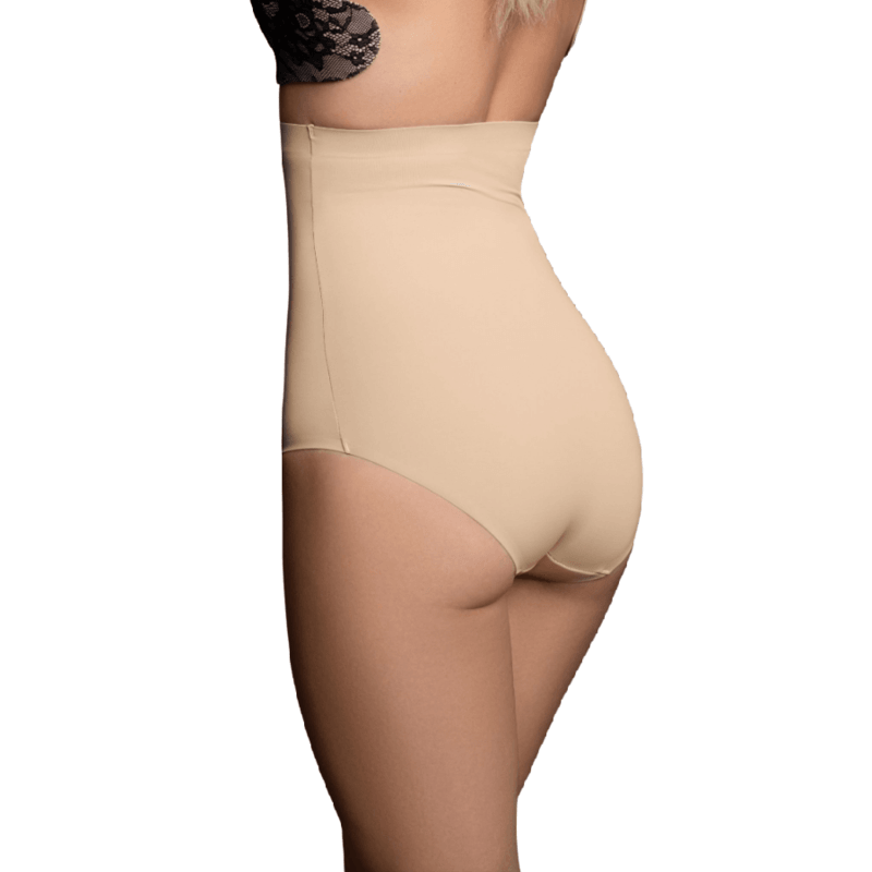 BYE-BRA - FAJA SIN COSTURAS ESTILO PANTIES BEIGE TALLA L - Optelum