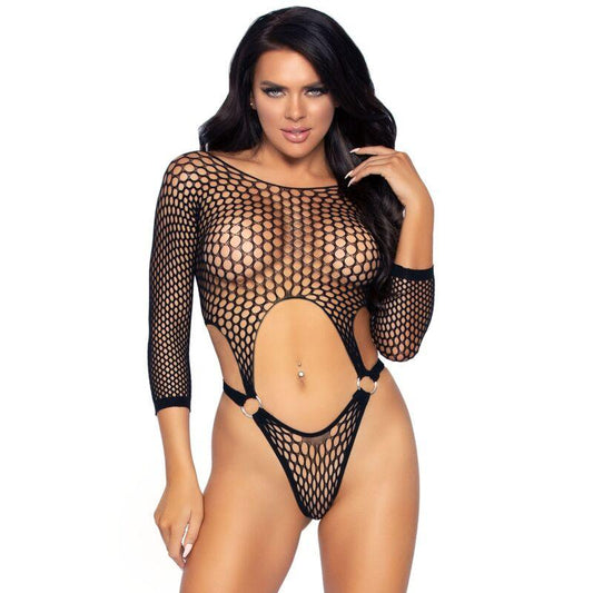 LEG AVENUE - BODY TANGA DE MANGA LARGA TALLA UNICA NEGRO - Optelum