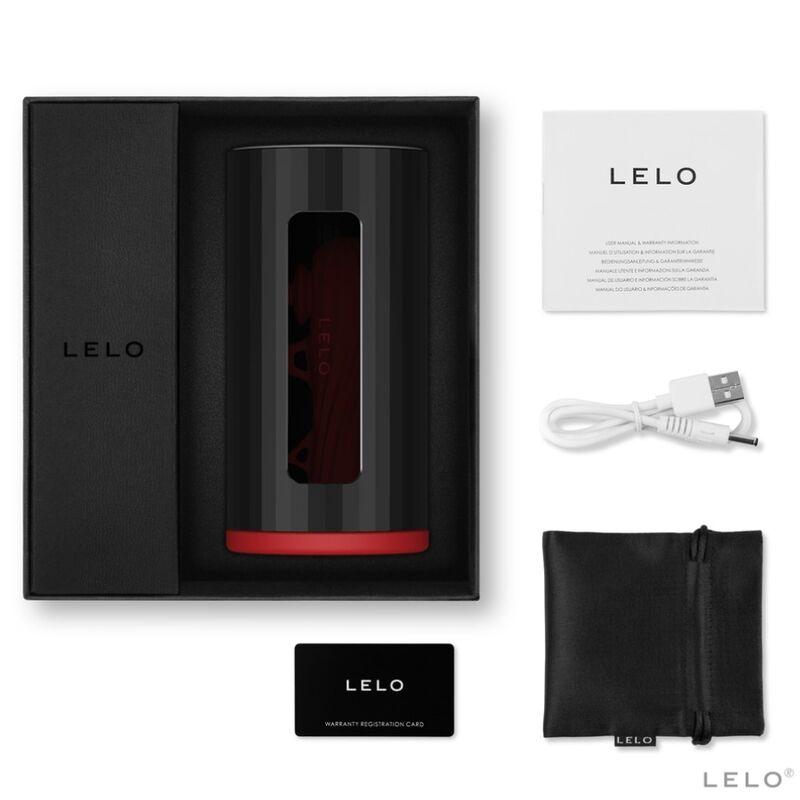 LELO - F1S V2 MASTURBADOR CON TECNOLOGIA SDK ROJO - NEGRO - Optelum