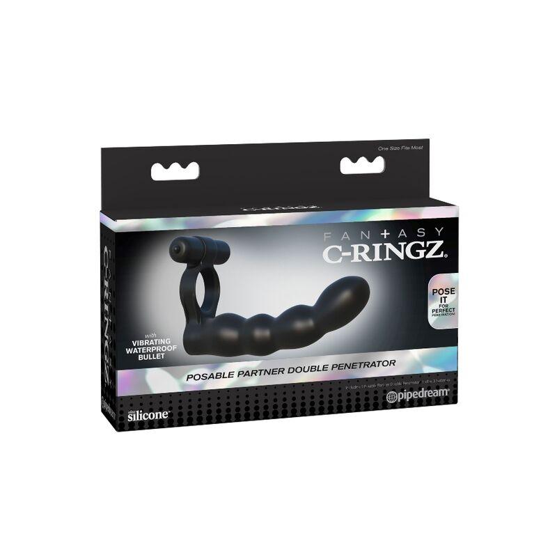 FANTASY C-RINGZ - ANILLO DOBLE PENETRACION POSABLE - Optelum