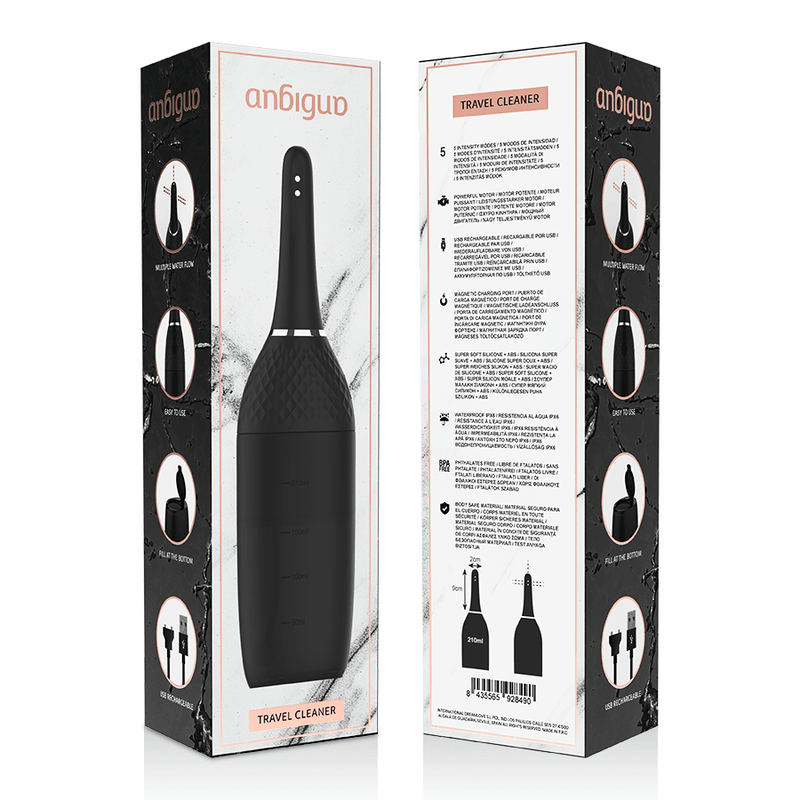 ANBIGUO - ULTIMATE LIMPIADOR ANAL AUTOMÁTICO 5 INTENSIDADES - Optelum
