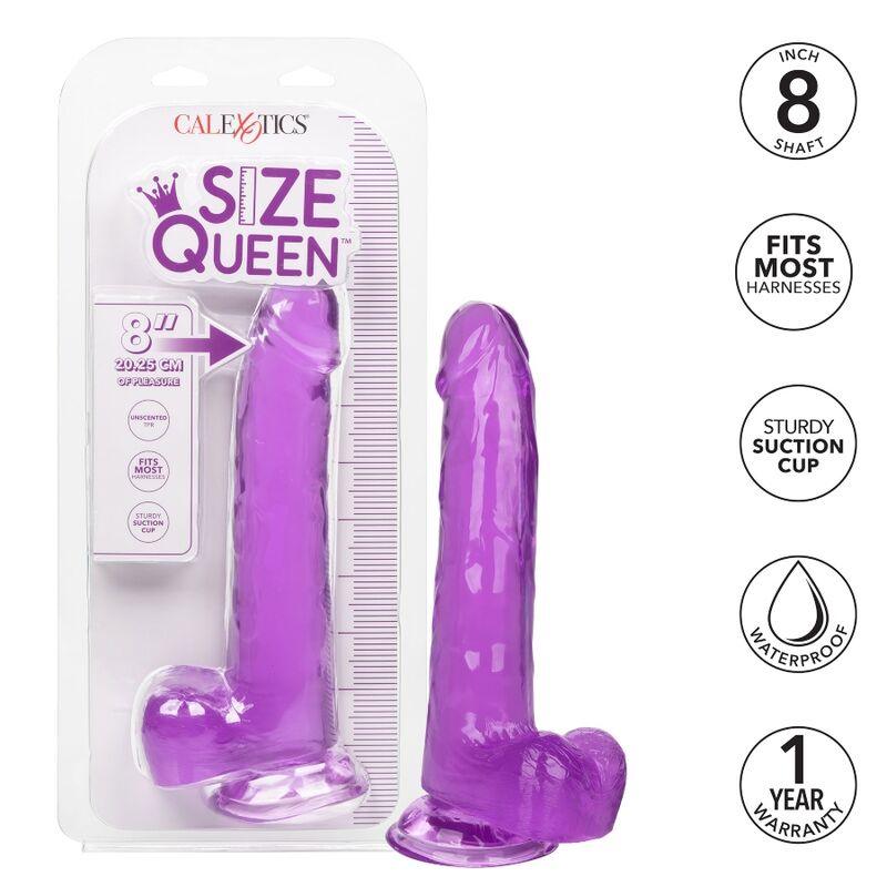 CALEXOTICS - SIZE QUEEN DILDO LILA 20.3 CM - Optelum