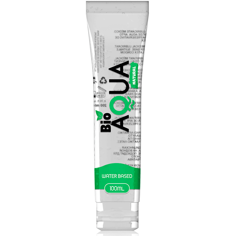 BIOAQUA - LUBRICANTE INGREDIENTES NATURALES BASE AGUA 100 ML - Optelum
