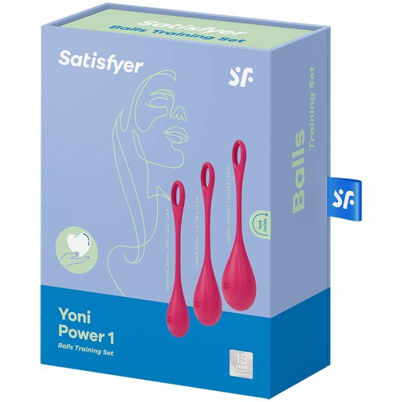 SATISFYER - YONI POWER 1 KIT DE ENTRENAMIENTO ROJO - Optelum