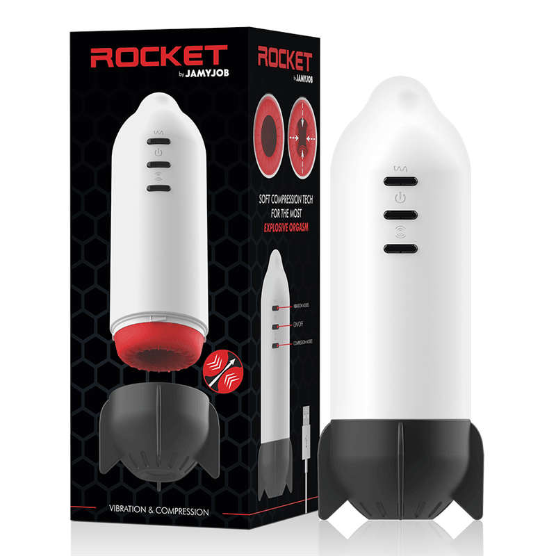 JAMYJOB - ROCKET MASTURBADOR TECNOLOGÍA SOFT COMPRESSION Y VIBRACION - Optelum