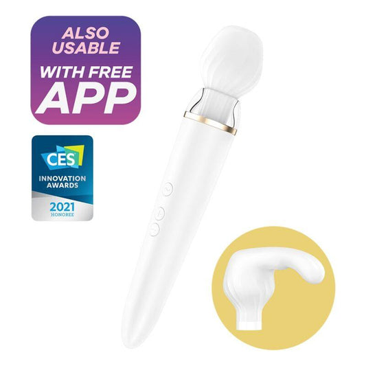 SATISFYER - DOUBLE WANDER APP BLANCO - Optelum