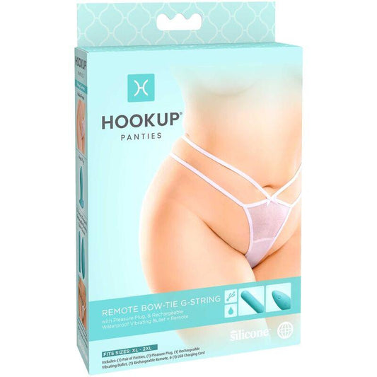 HOOK UP PANTIES - REMOTE BOW-TIE G-STRING TALLA XL/XXL - Optelum