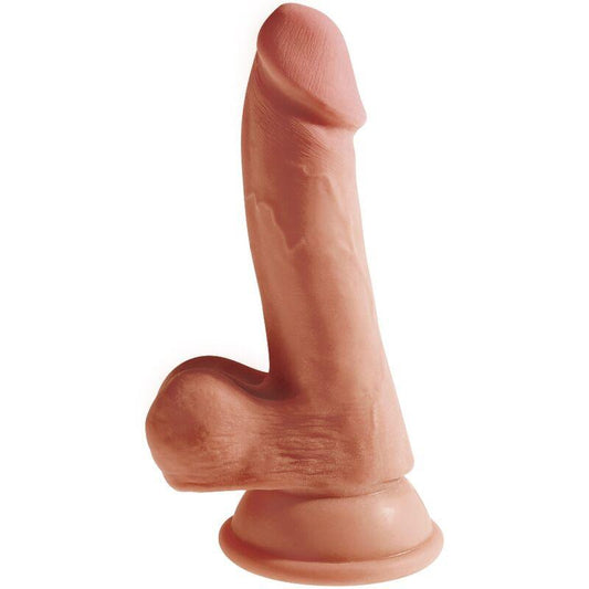 KING COCK - PLUS 3D DILDO CON TESTICULOS 17 CM - Optelum