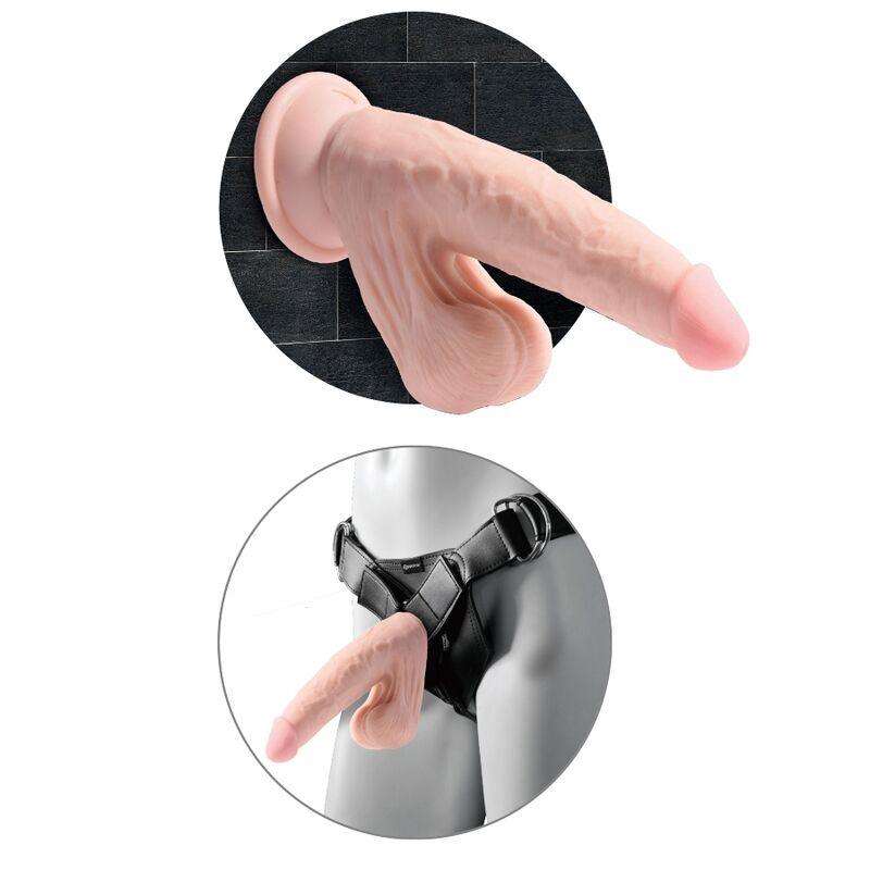 KING COCK - PLUS 3D DILDO SWINGING BALLS 12.7 CM - Optelum