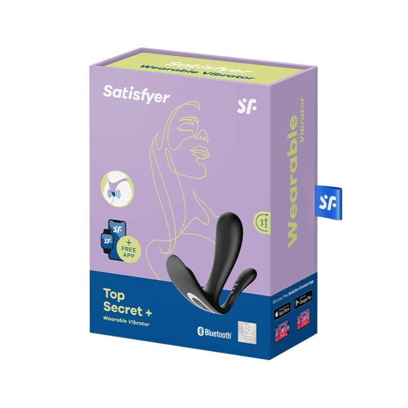 SATISFYER - TOP SECRET + VIBRADOR NEGRO - Optelum