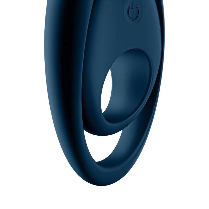 SATISFYER - GLORIOUS DUO ANILLO VIBRADOR AZUL - Optelum