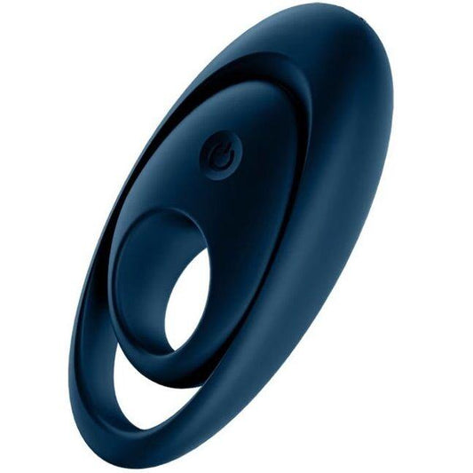SATISFYER - GLORIOUS DUO ANILLO VIBRADOR AZUL - Optelum